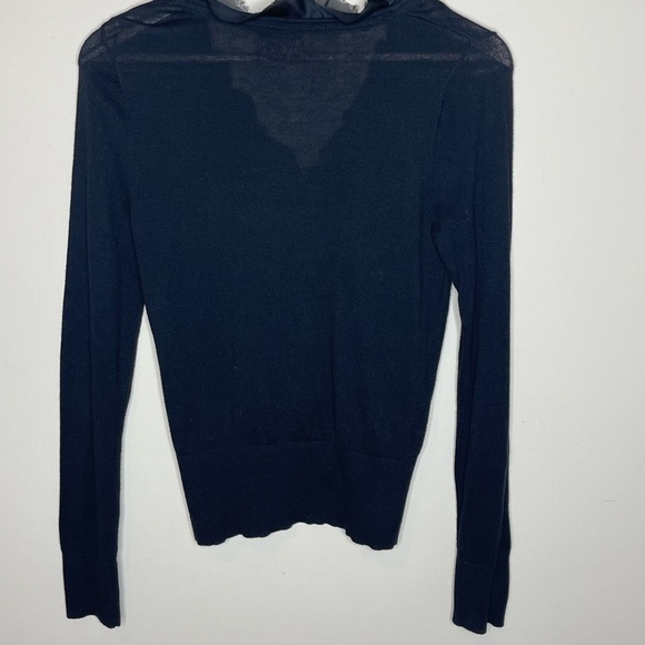 𝅺elle black ruffle button up cardigan - Picture 4 of 6